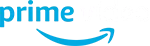 Official logo of Prime Video: The word 'Prime' in uppercase letters, written in blue color with a horizontal white line at the bottom of the letters 'm' and 'e'. The word 'Video' in all capital letters and written in white color with a black background, placed after the word 'Prime' and centered below it