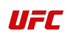 Official logo of UFC: A red octagon with a white outline and three letters 'UFC' written in white color and uppercase letters. The letters are evenly spaced within the octagon, with 'U' and 'C' written on the top and 'F' written on the bottom. The color red represents power, energy, and passion