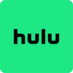 Hulu Logo - The Hulu logo features the word "hulu" in bold, capitalized letters with the letter 'u' written in bright green color. The letters are written in white, and they contrast well with the black background where the wordmark is placed.